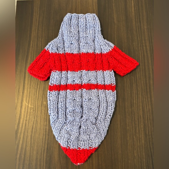 Handmade Knitted Dog Sweater - Size S - Picture 2 of 3